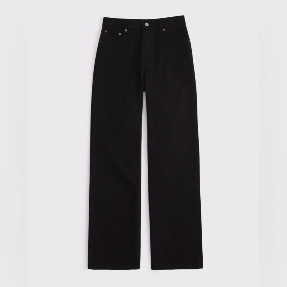 ABERCROMBIE & FITCH HIGH RISE 90S RELAXED JEAN SZ 27 REGULAR NWT - Picture 8 of 10